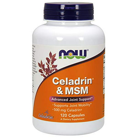 NOW Supplements Celadrin® & MSM 500 mg of Celadrin® Advanced Joint Support* 120 Capsules - 733739030160