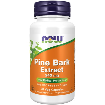NOW Supplements Pine Bark Extract 240 mg 90 Veg Capsules - 733739033642