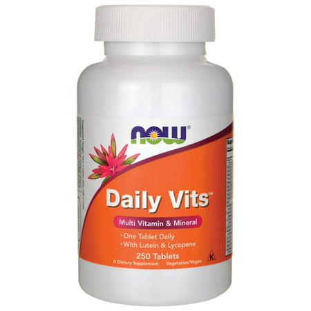 Daily Vits Multi Vitamin & Mineral 250 Tablets NOW Foods - 733739037718