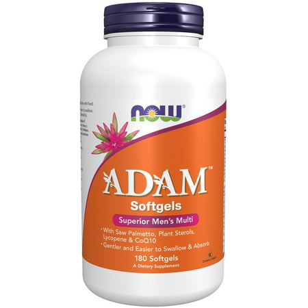 NOW Supplements ADAM™ Men s Multivitamin 180 Softgels - 733739038814