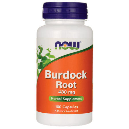 NOW Foods Burdock Root Herbal Supplement 430mg 100 Ct - 733739046086