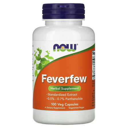 Feverfew 100 Veg Capsules NOW Foods - 733739046703