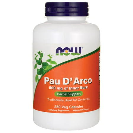 Pau D Arco 500 mg 250 Veg Capsules NOW Foods - 733739047267