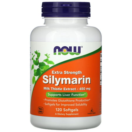 Silymarin Extra Strength 450 mg 120 Softgels NOW Foods - 733739047854