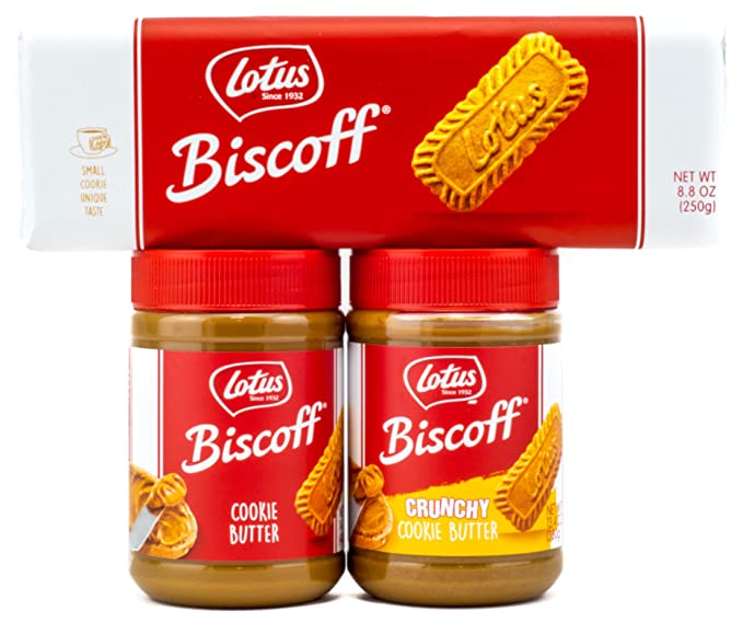  Biscoff Cookies & Butter Spreads (Creamy + Crunchy Spreads + 32ct. Cookies Combo Pack Trio)  - 734026381842