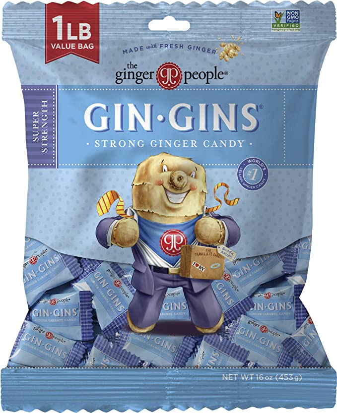  The Ginger People Gin Gins Super Strength Ginger Candy, 1lb - 722252203267