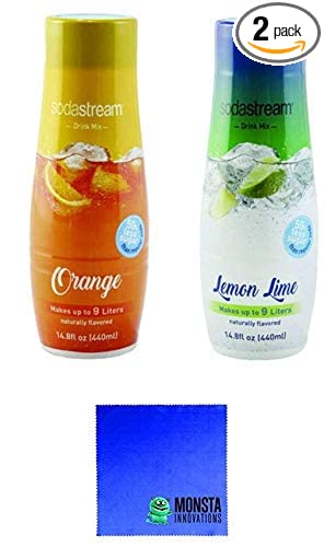  SodaStream 14.8 fl Lemon Lime and Orange Soda - Twin Pack Value Bundle  - 734059295185