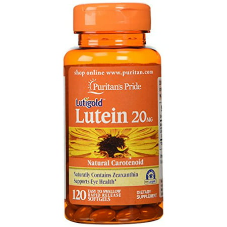 Puritan s Pride Lutein with Zeaxanthin Rapid Release Softgels 20mg 120 Ct - 734130192709
