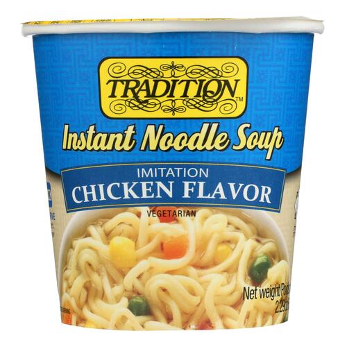 TRADITION: Soup Cup Noodle Chicken, 2.29 oz - 0735375601254