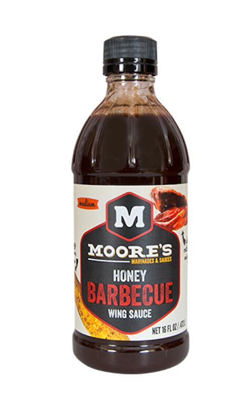 MOORE: Sauce Wing Bbq Honey, 16 oz - 0735995094016