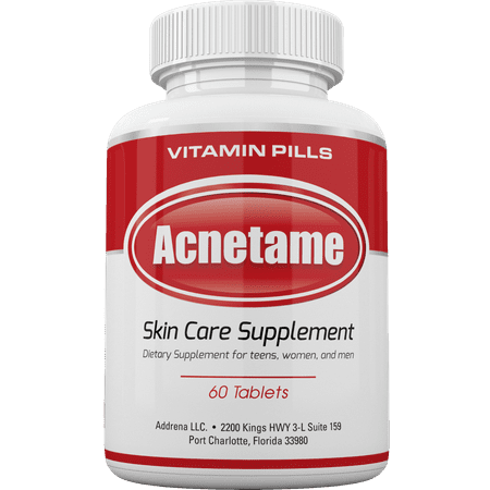 Acnetame Vitamin Supplements for Acne Treatment 60 Natural Pills - 736211599834