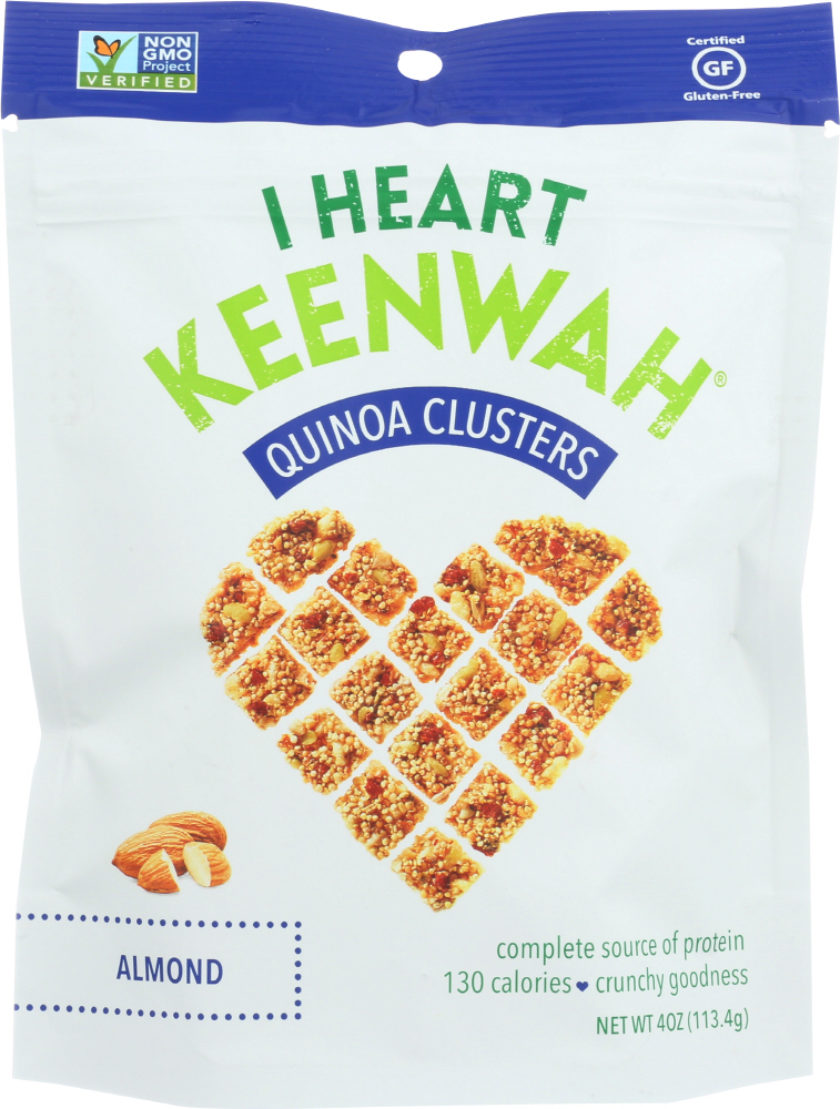 I HEART KEENWAH: Quinoa Cluster Almond, 4 oz - 0736211802347