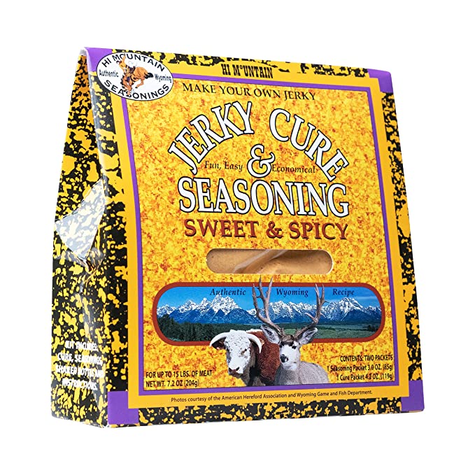  Hi Mountain Jerky Cure & Seasoning Kit - SWEET AND SPICY BLEND  - 736237000956