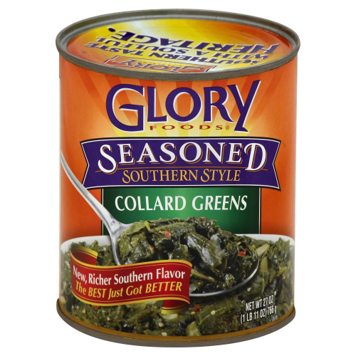 GLORY FOODS: Seasoned Collard Greens, 27 oz - 0736393103003