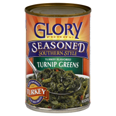 GLORY FOODS: Turnip Greens Smoked Turkey, 14.5 oz - 0736393104239