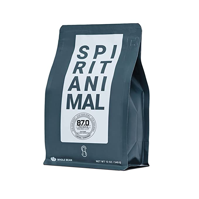  Spirit Animal - Catuai & Lempira Coffee, Ground Coffee Beans, Medium Roast Coffee, Non-Gmo and Low Acid Coffee Beans, Honduras Coffee with Citrus, honey, sweet fruit, floral Tasting Notes, 12oz  - 736542962307