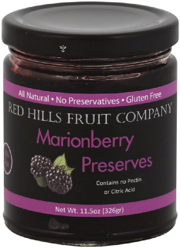 RED HILLS: Marionberry Preserves, 11.5 oz - 0737550020225