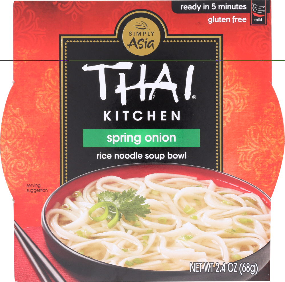 THAI KITCHEN: Rice Noodle Soup Bowl Spring Onion, 2.4 oz - 0737628066001