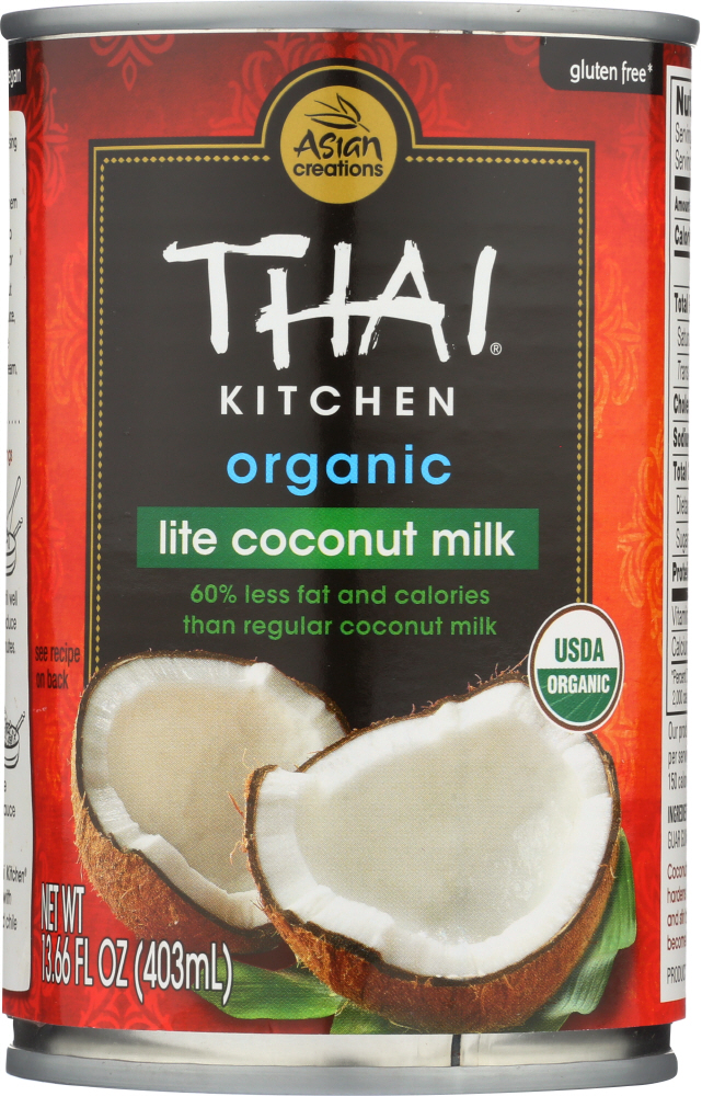 THAI KITCHEN: Organic Coconut Milk Lite, 14 oz - 0737628082506