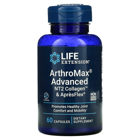 ArthroMax Advanced NT2 Collagen & ApresFlex 60 Capsules Life Extension - 737870223863