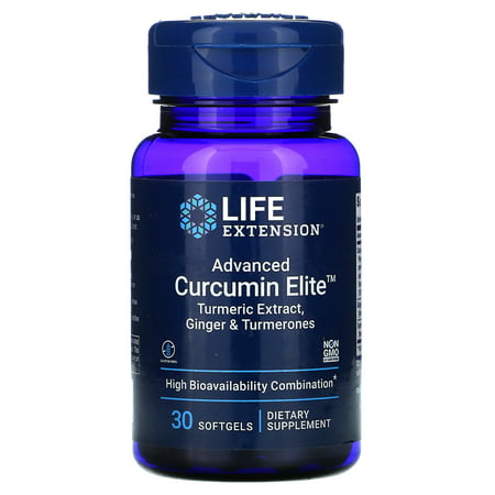 Advanced Curcumin Elite Turmeric Extract Ginger & Turmerones 30 Softgels Life Extension - 737870232438