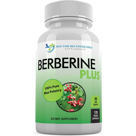 Berberine Plus 1200mg Per Serving - 120 Veggie Capsules Royal Jelly Supports Glucose Metabolism Healthy Immune System Promotes Weight Loss Improves Cardiovascular Heart & Gastrointestinal Wellness - 738246426116