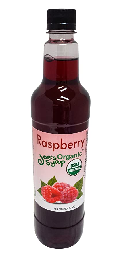 Joe’s Syrup Organic Flavored Syrup, Organic Raspberry, 750 ml - 738283787096
