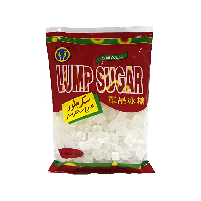  South Word Brand Lung Po Lump Candy / Crystal Rock Sugar 南字牌 單晶冰糖 - 14.1 OZ (White 