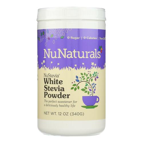 NUNATURALS INC: White Stevia Powder Sweetener, 12 oz - 0739223001562
