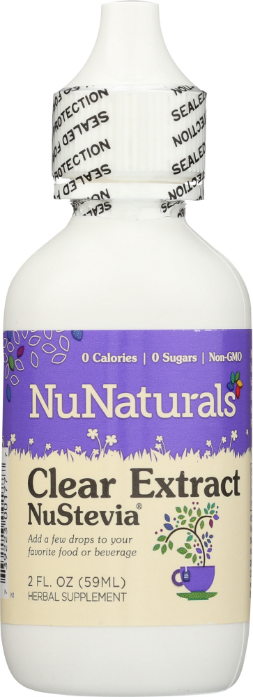 NUNATURALS INC: Clear NuStevia Liquid Sweetener, 2 oz - 0739223001777