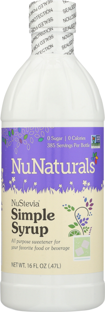 NUNATURALS INC: NuStevia Simple Syrup Sweetener, 16 oz - 0739223006239