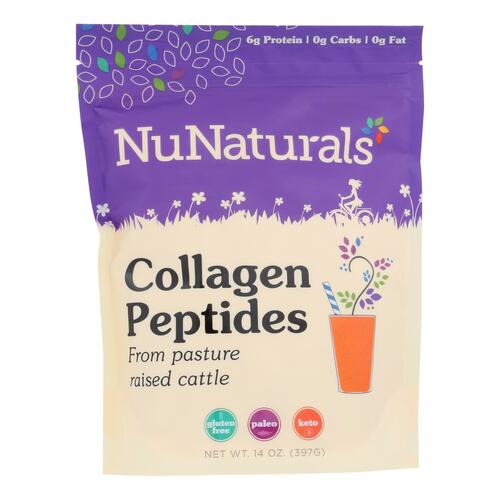 NUNATURALS INC: Collagen Peptides, 14 oz - 0739223007403