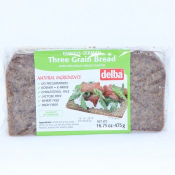 Delba, Bread, Three Grain - 0740699001734