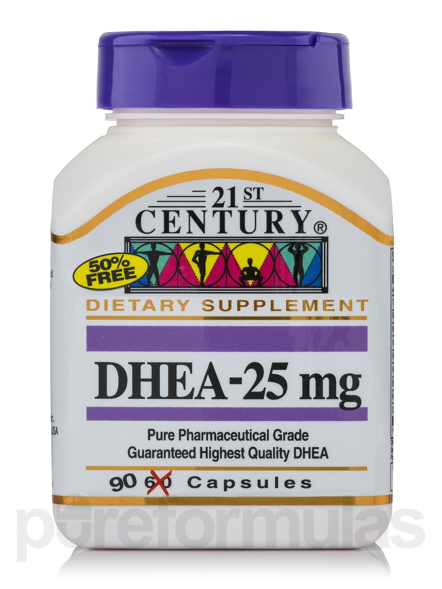 21st Century DHEA-25 mg Capsules - 740985211779