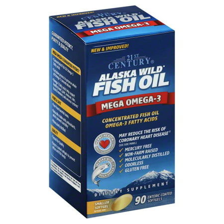 21st Century Alaska Wild Fish Oil Softgels 90 Each - 740985271292