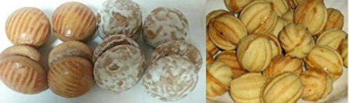  NEW Russian Korzhiki / Traditional Tea Biscuits / Cookies (Best of Russia European Sampler, 1 Pack of Each Mini Korzhiki, Pryaniki, & Oreshkie)  - 741435948108