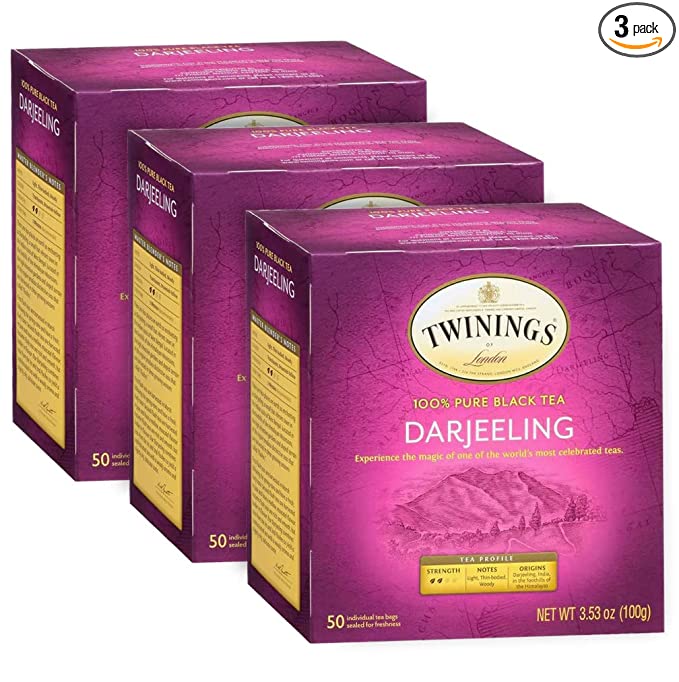  Twinings Tea Pure Peppermint Herbal Tea, Calm and Refreshing Mint Tea, Caffeine Free, Soothing Hot Tea, Iced Tea or Cold Brew Beverage, 50 Tea Bags Per Box  - 741533911271