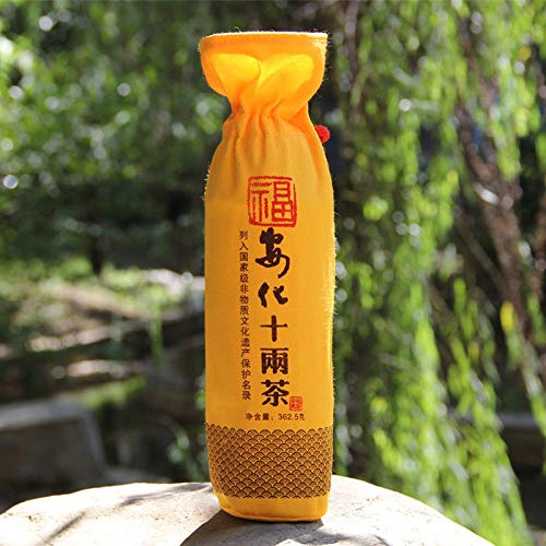 Anhua Shi Liang Cha Ten Tael Hua Juan Dark Tea Hei Cha In Bamboo Basket 362g Chinese Tea - 741722345597