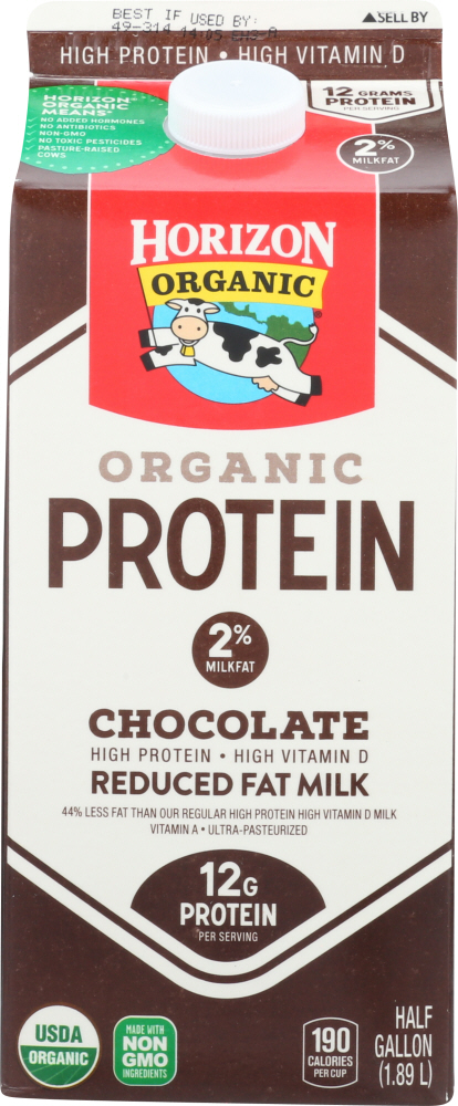 Organic Protein Chocolate Reduced Fat Milk, Chocolate - 742365007576