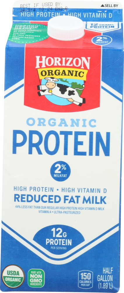 Organic Protein Reduced Fat Milk - 742365007583