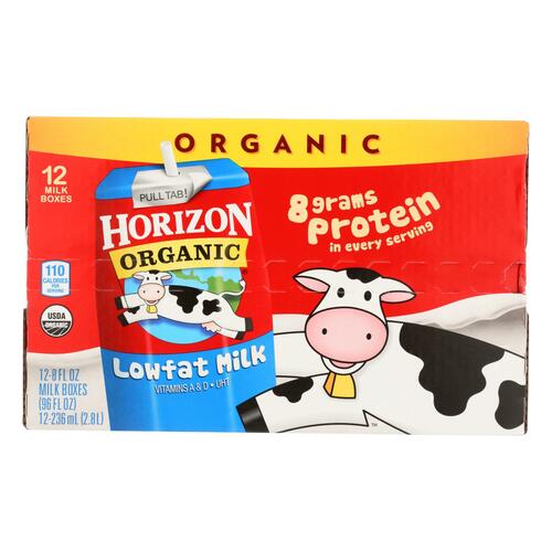 Horizon Organic Dairy Organic Low Fat 1 % Milk - Aseptic - 12/8 Fl Oz - 0742365208256