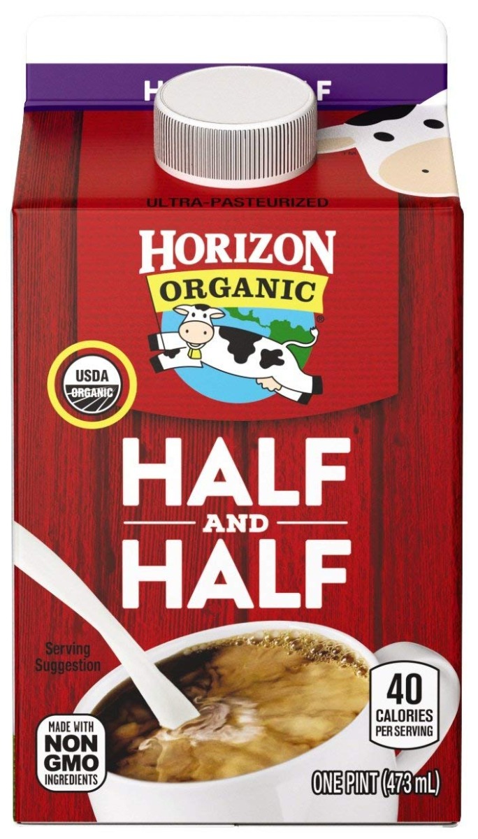 HORIZON: Organic Half & Half Ultra Pasteurized, 16 oz - 0742365216701