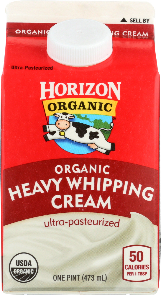 HORIZON: Organic Heavy Whipping Cream, 16 oz - 0742365216855