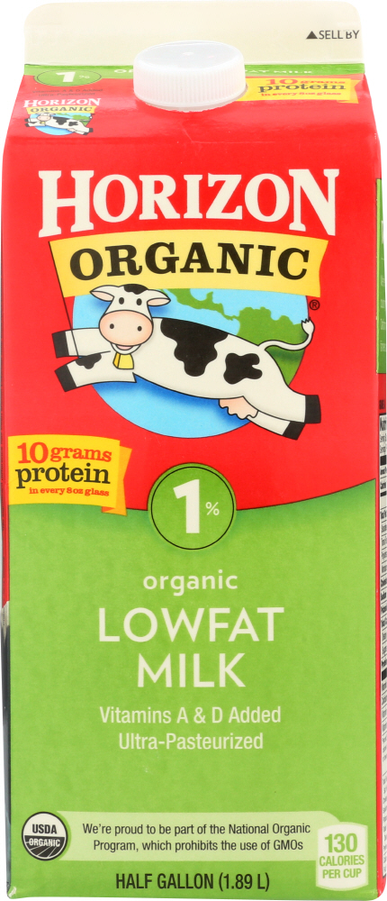 HORIZON: Organic 1% Low Fat Milk, 64 oz - 0742365264658