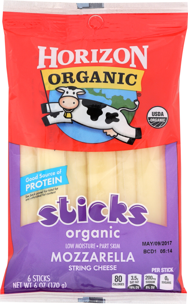 Horizon Organic, Mozzarella String Cheese - 742365606359