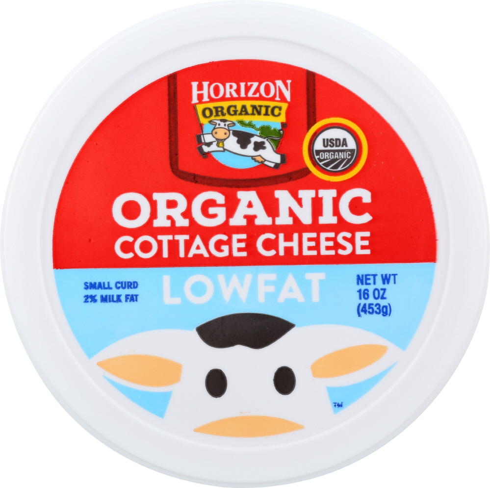 HORIZON: Organic Lowfat Cottage Cheese, 16 oz - 0742365716201
