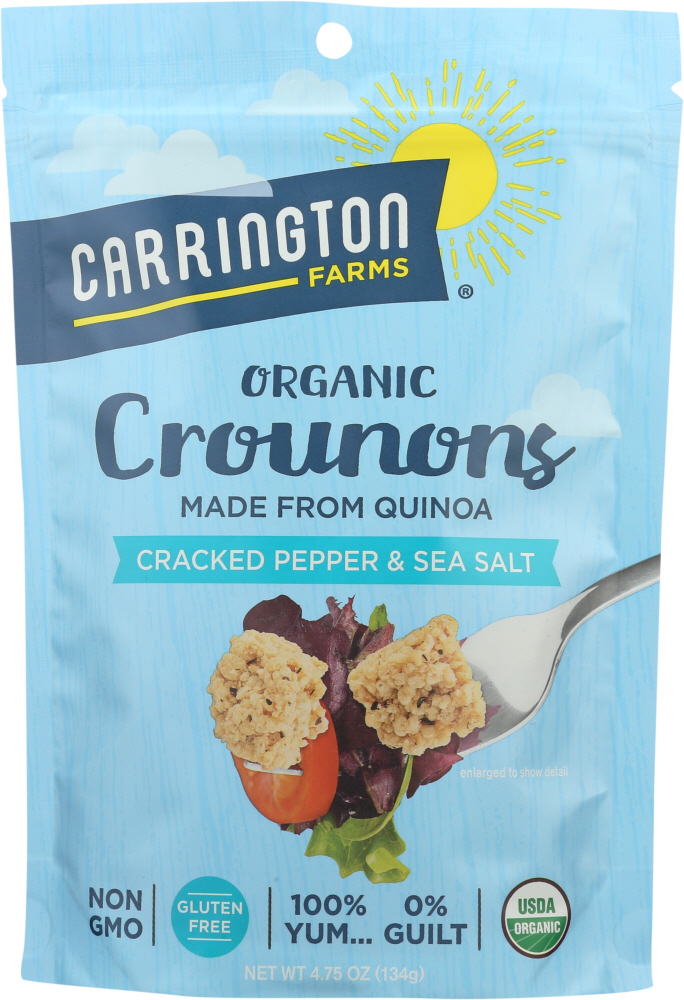 Organic Crounons, Cracked Pepper & Sea Salt - 742392931103
