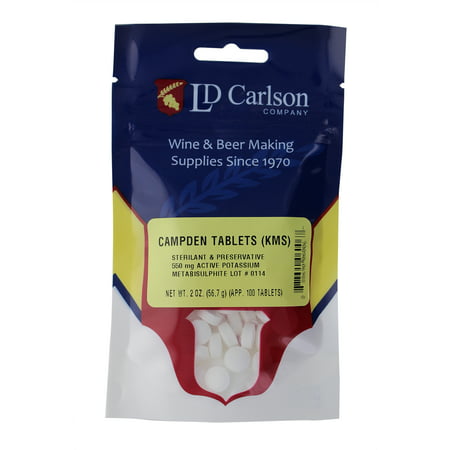Campden Tablets (potassium metabisulfite) - 100 Tablets - 742436734554