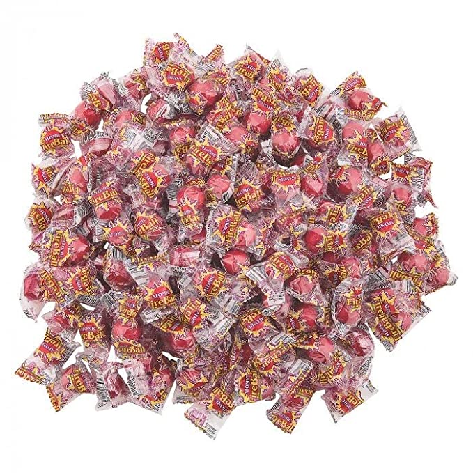  ATOMIC FireBall Candy - 2 LB Bag - Individually Wrapped - QUEEN JAX - Bulk candy - Red Candy - Hot Jawbreakers - Red Hot Cinnamon Candy Balls - Medium Sized - Fireballs - Buy in Bulk and Save!!!  - 742779933287