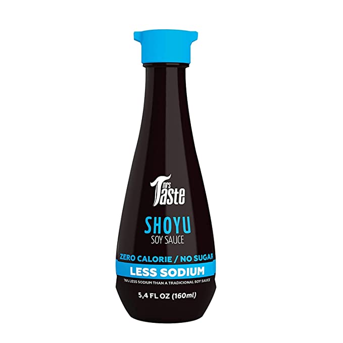 Mrs Taste Sugar Free Soy Sauce, Zero Calories, Low Sodium, Zero Sugar, Keto Friendly, Paleo Friendly, Shoyu Soy, Condiments and Sauces, 5.4 oz - 742880888957